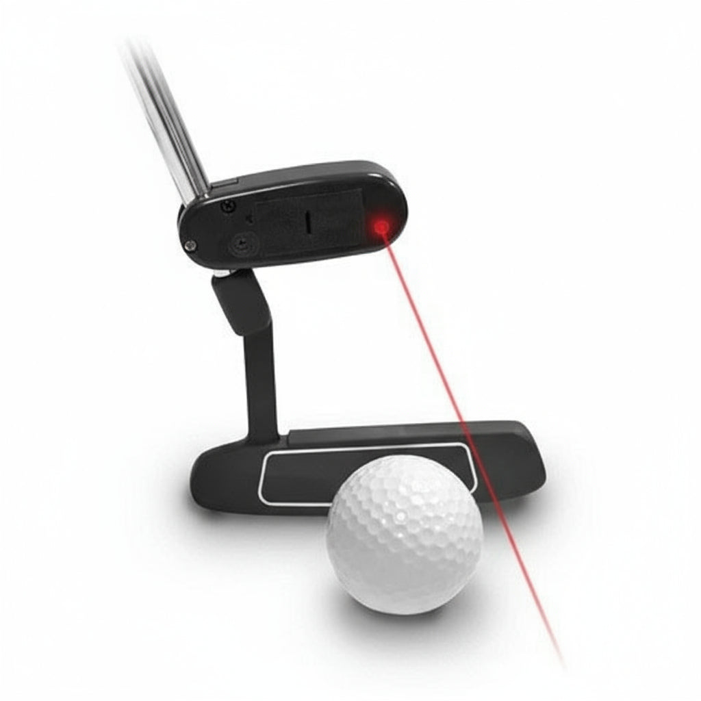 Golf Training Aid with Laser Alignment and Shaft Mounting