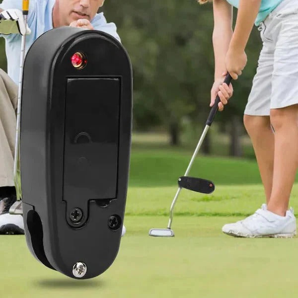 Golf Training Aid with Laser Alignment and Shaft Mounting