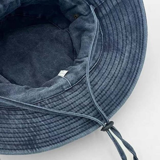 Bucket Hat with Adjustable Strap and Ventilation Panels