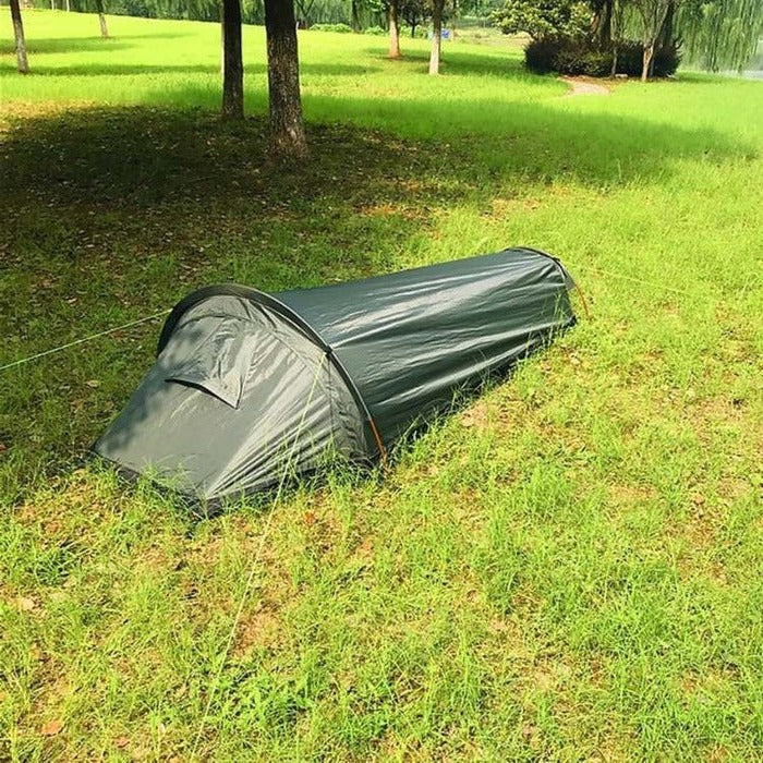 Camping Tent with Mesh Ventilation and Portable Design