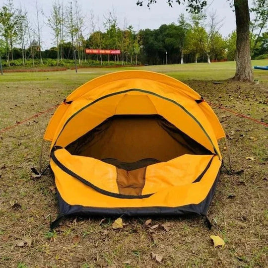 Camping Tent with Mesh Ventilation and Portable Design