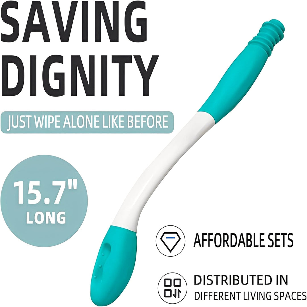 Toilet Aid with Extended Reach and Grip Handle