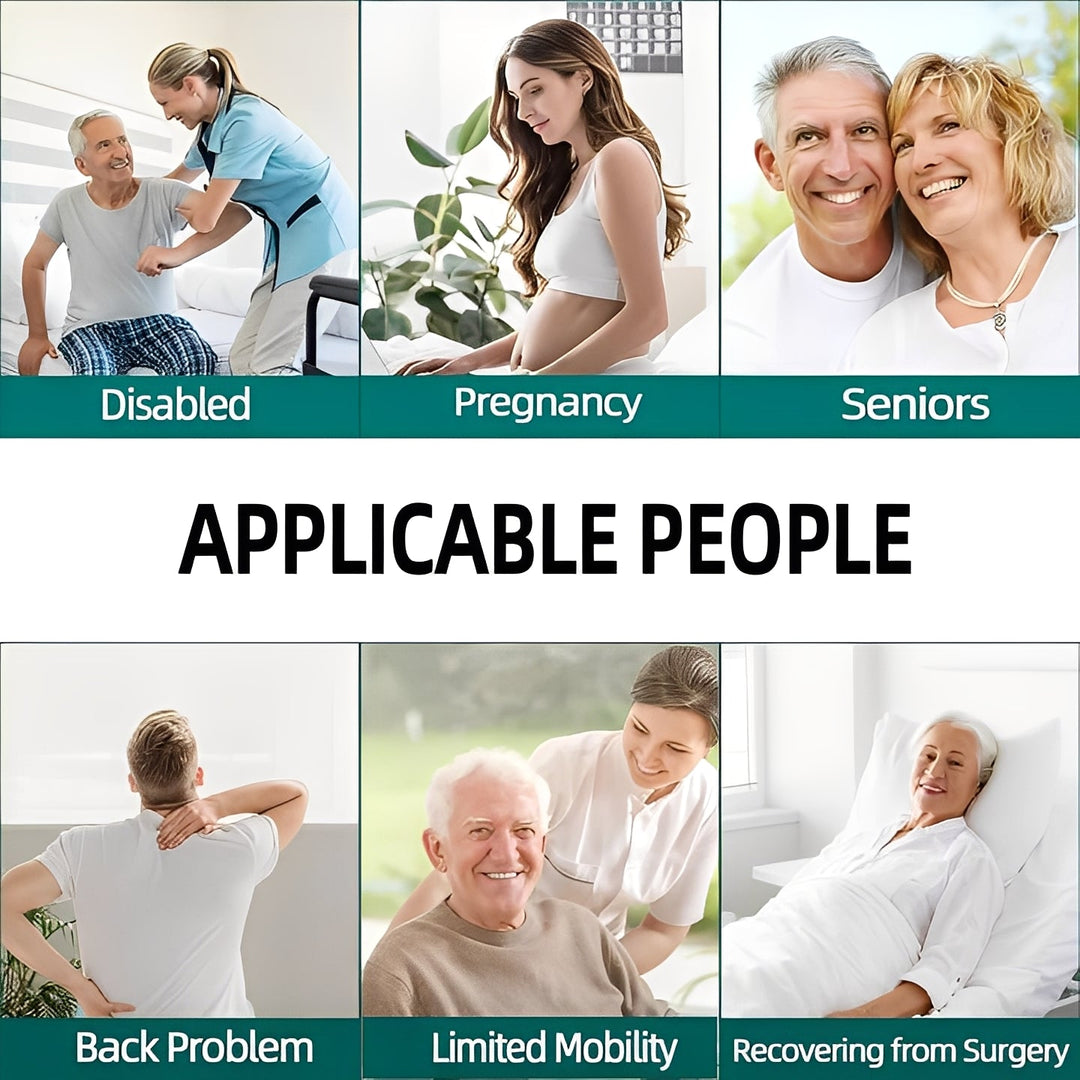 Toilet Aid with Extended Reach and Grip Handle