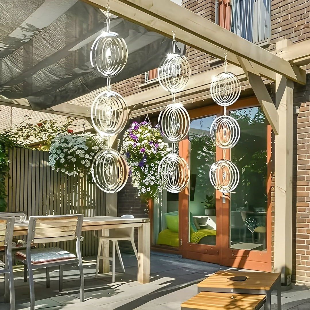 Bird Deterrent Device with Reflective Design and Hanging Setup