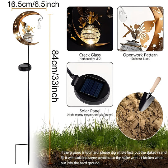 Garden Lights with Solar Power and Pathway Illumination