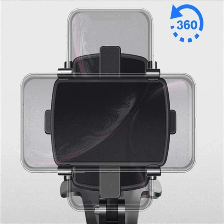Car Phone Holder with Adjustable Rotation and Versatile Mounting