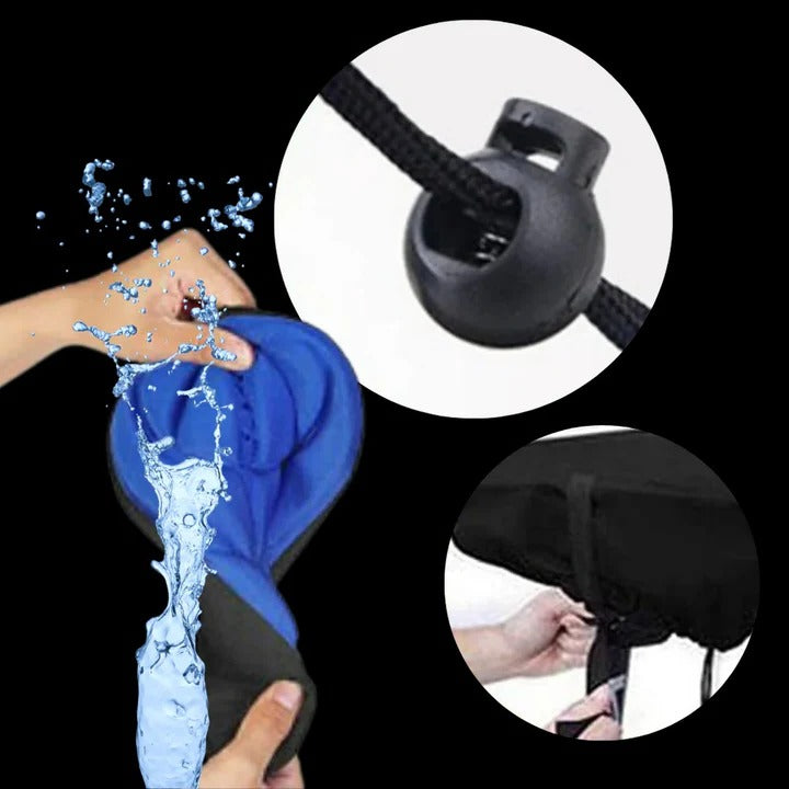 Bike Saddle Cover with Gel Padding and Adjustable Fit