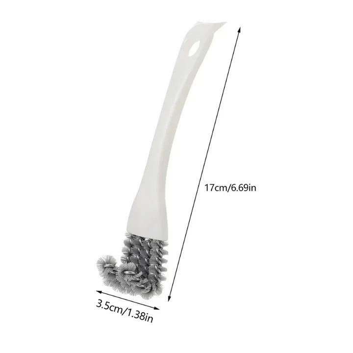 Grill Brush with V-Shape Head and Scraper