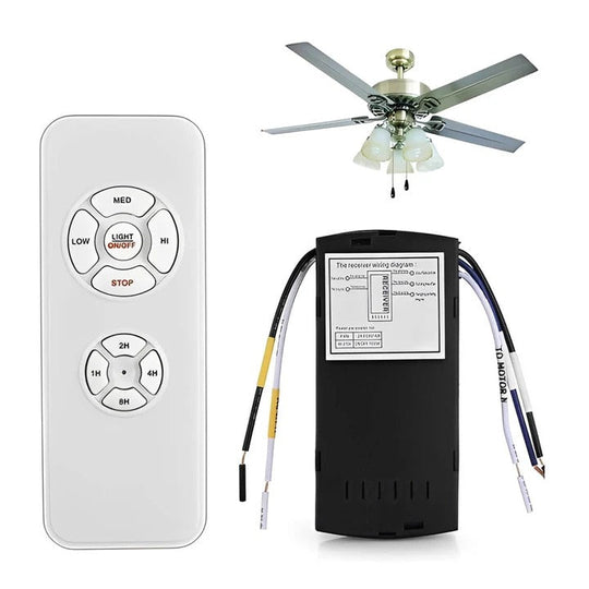Ceiling Fan with Remote Control and Light Fixture
