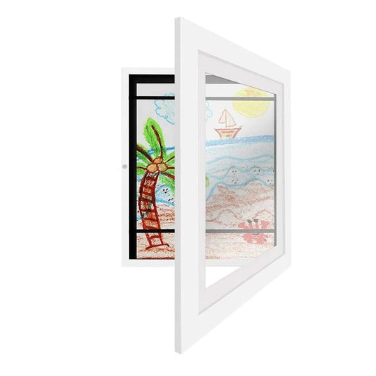 Kids Artwork Frame with Storage for 150 Drawings