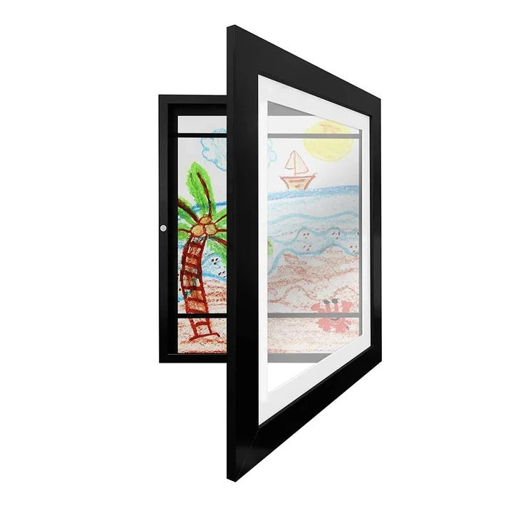 Kids Artwork Frame with Storage for 150 Drawings