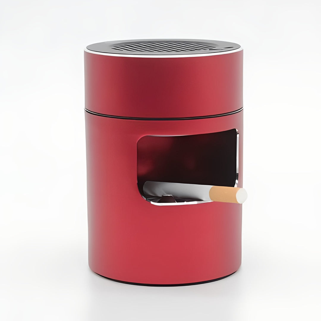 Indoor Ashtray with Air Filtration and Odor Control