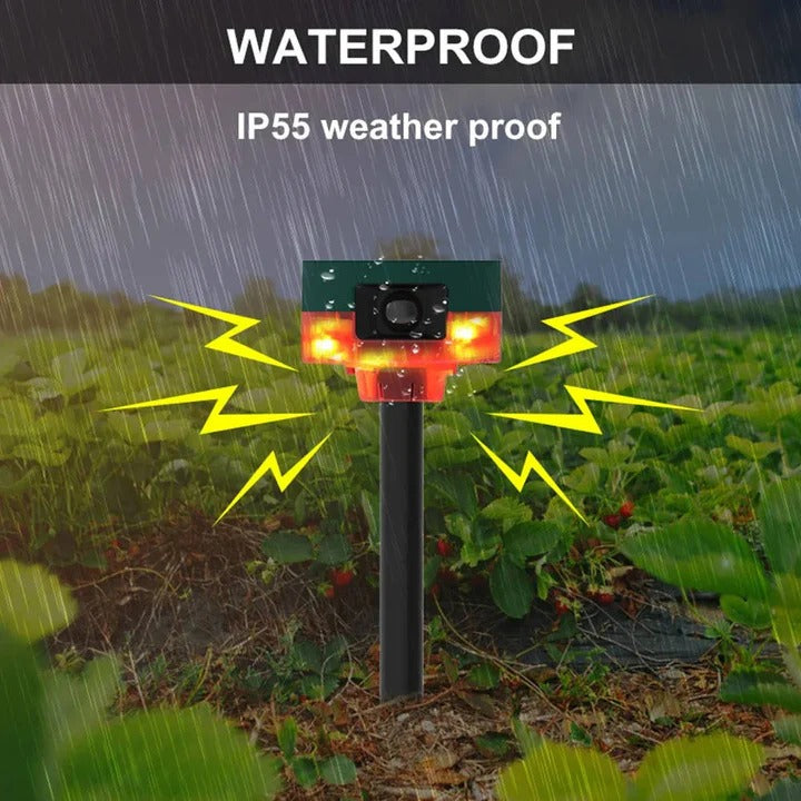 Bird and Pest Repellent with Solar Power and 360-Degree Coverage