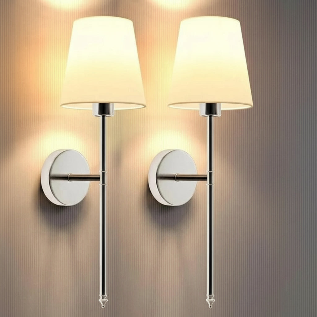 Wall Lights with Cordless Design and Set of 2