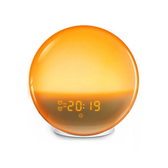 Alarm Clock with Adjustable Sound and Light Settings