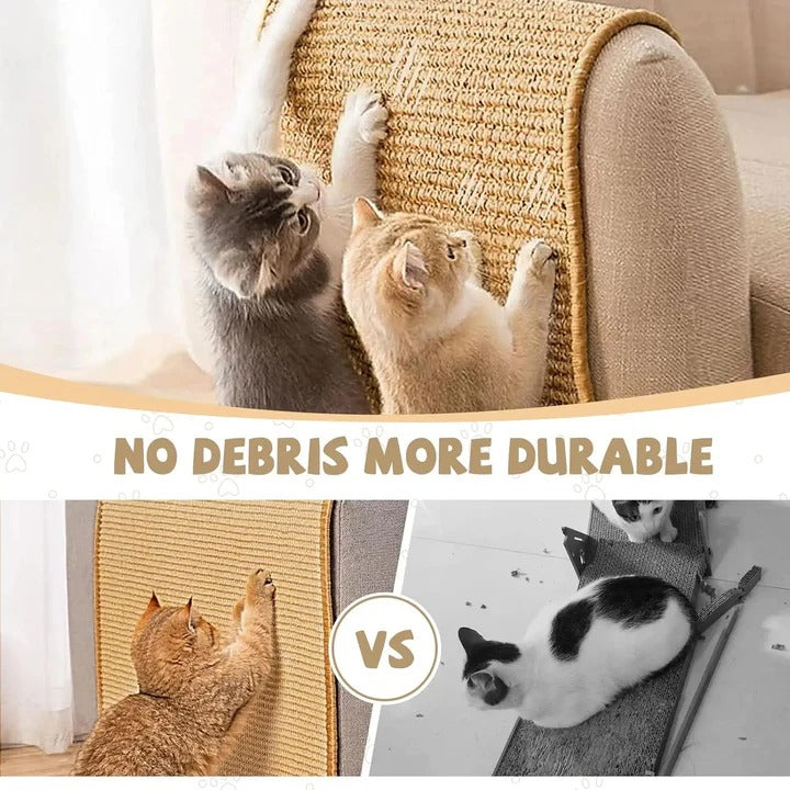 Cat Scratcher Mat with Sisal Material and Wall Mounting