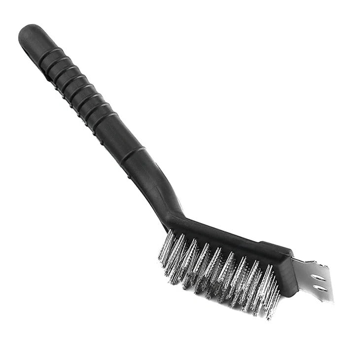 Grill Brush with Stainless Steel Bristles and Scraper