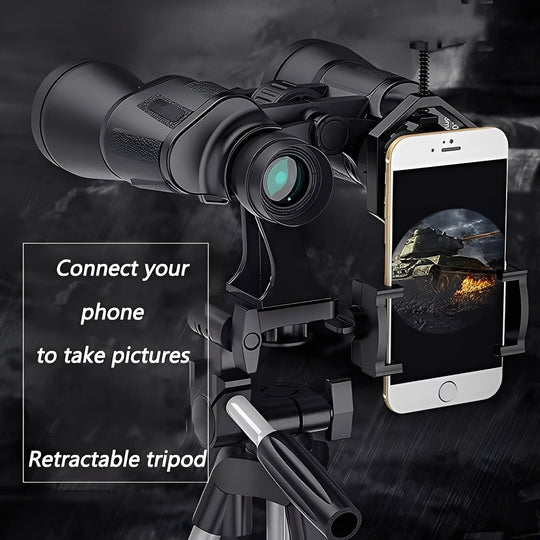Binoculars with Adjustable Focus and Phone Mount