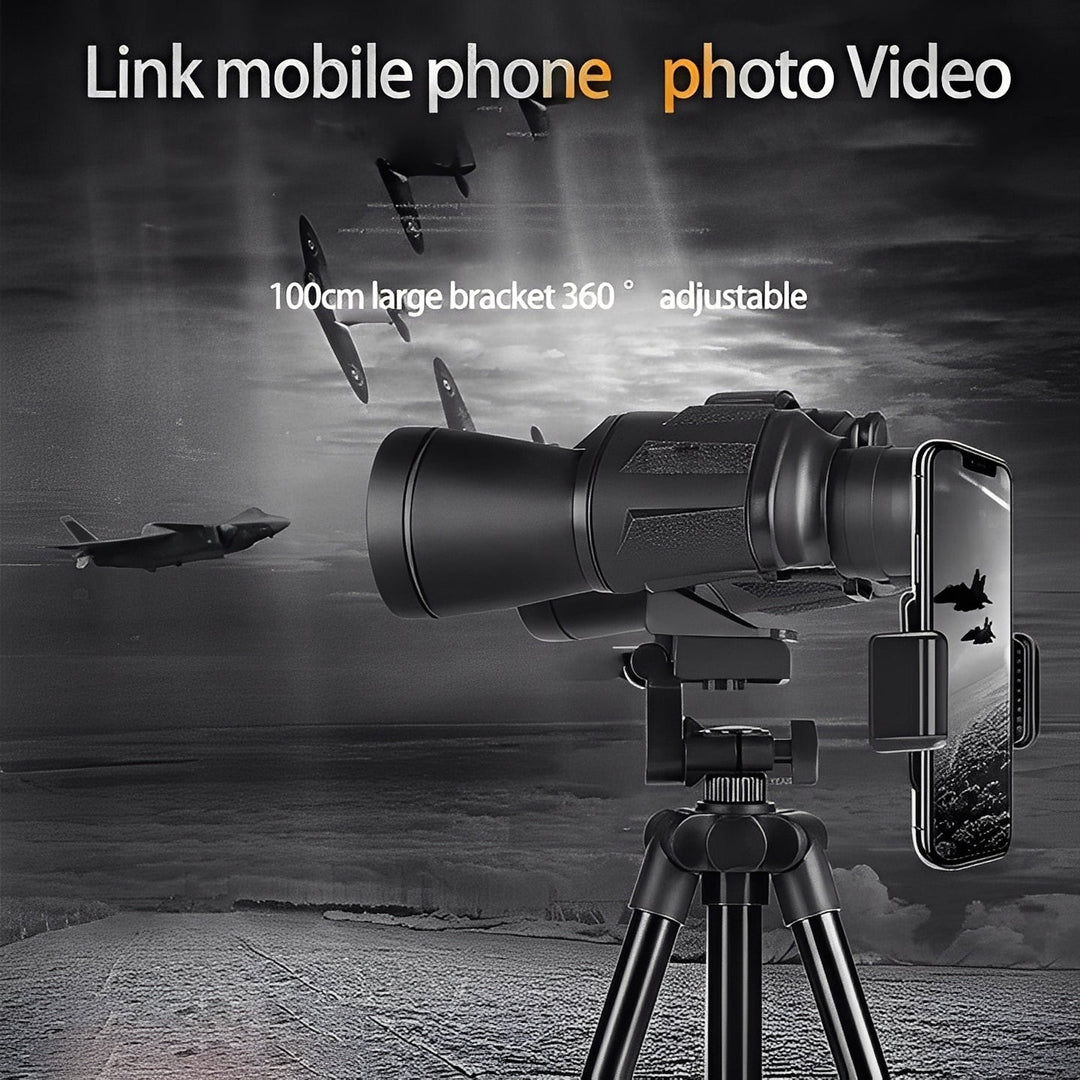 Binoculars with Adjustable Focus and Phone Mount