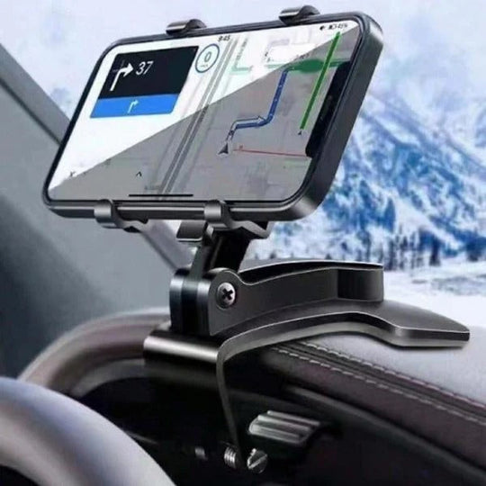 Car Phone Holder with Dashboard Mount and Adjustable Angle