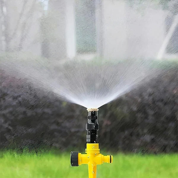 Garden Sprinklers with 360-Degree Rotation and Adjustable Spray