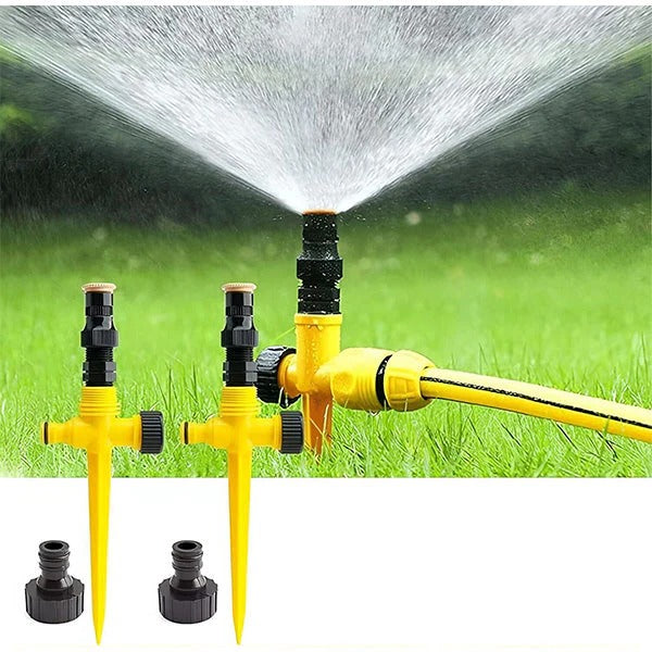 Garden Sprinklers with 360-Degree Rotation and Adjustable Spray