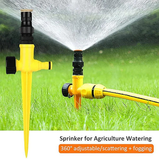 Garden Sprinklers with 360-Degree Rotation and Adjustable Spray