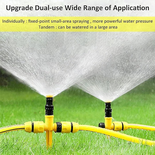 Garden Sprinklers with 360-Degree Rotation and Adjustable Spray