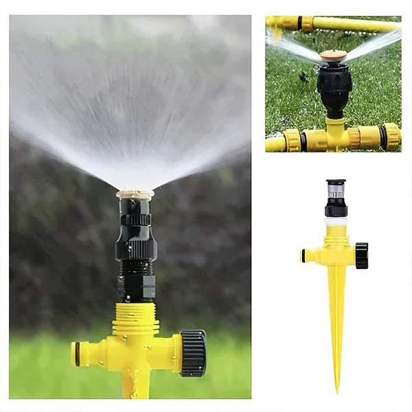 Garden Sprinklers with 360-Degree Rotation and Adjustable Spray
