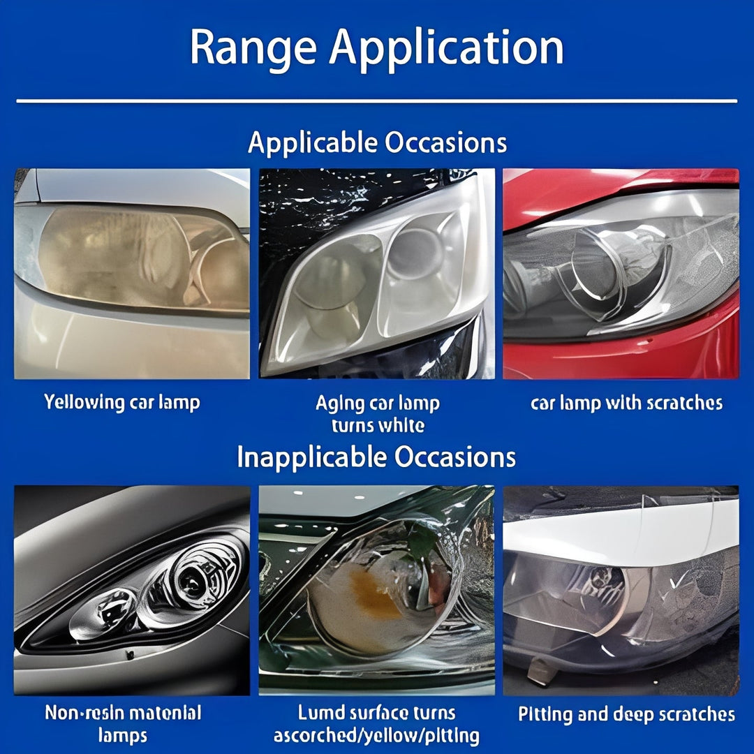 Headlight Restoration Kit with Vapor Application and Clarity Enhancer