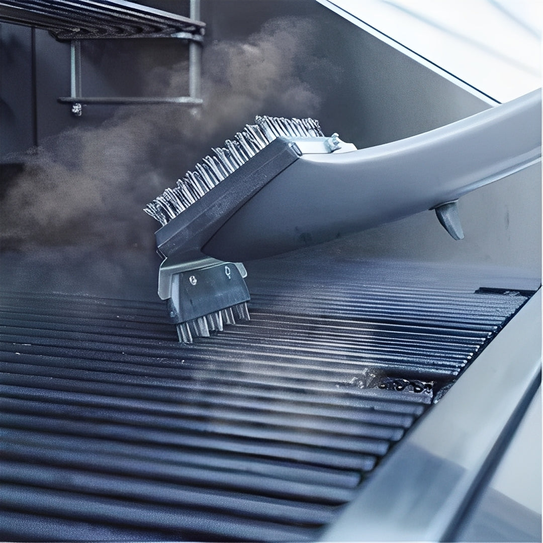 Grill Brush with Steam Cleaning and Scraper