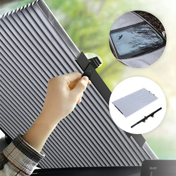 Car Sunshade with Foldable Design and UV Protection