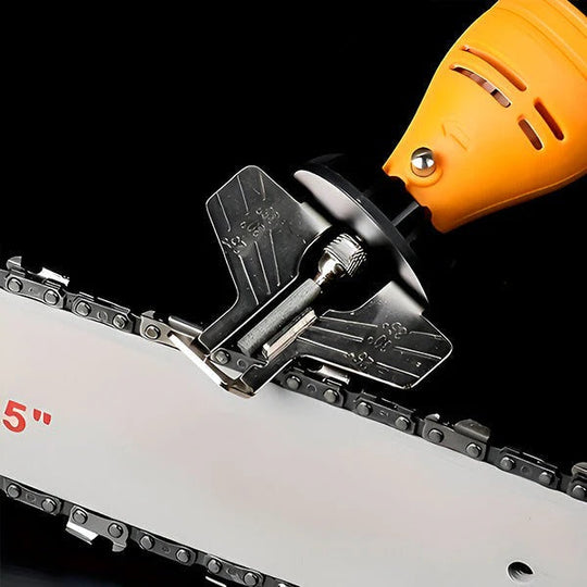 Chainsaw Sharpener with Portable Design and Angle Guide