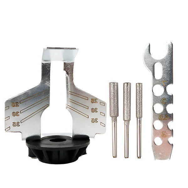 Chainsaw Sharpener with Portable Design and Angle Guide