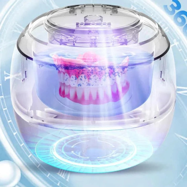 Denture Cleaner with Ultrasonic Technology and 300ml Tank
