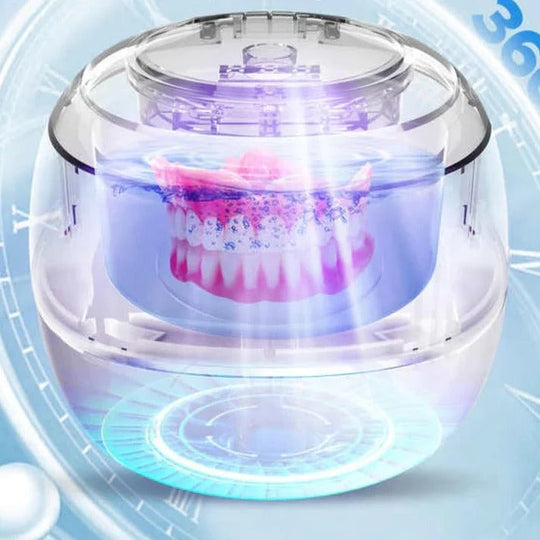 Denture Cleaner with Ultrasonic Technology and 300ml Tank