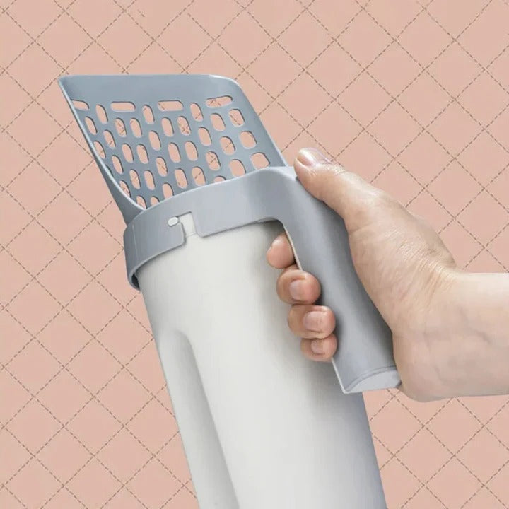 Cat Litter Scoop with Waste Container and Sifter