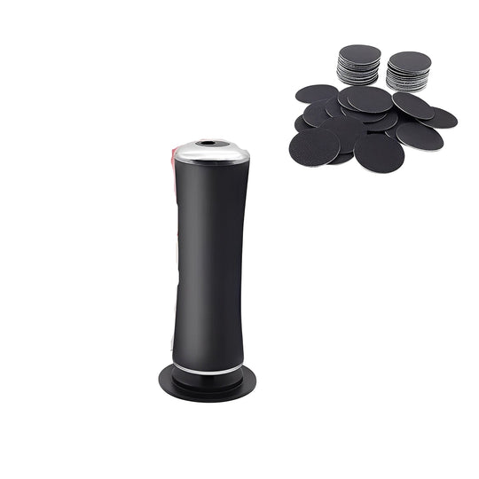 Electric Foot File with Rechargeable Battery and Sanding Discs