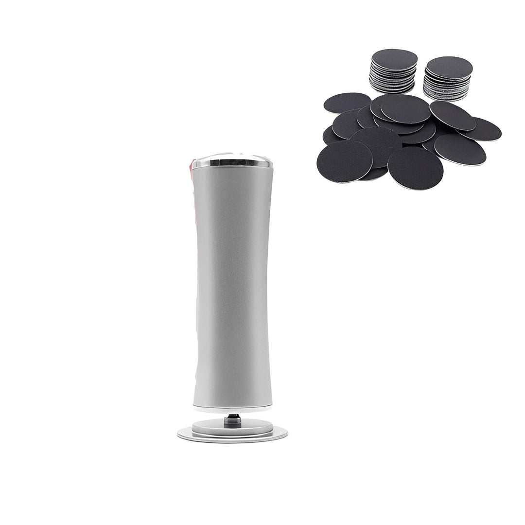 Electric Foot File with Rechargeable Battery and Sanding Discs