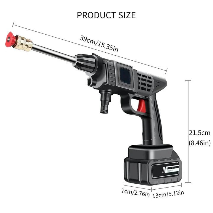 Cordless Water Spray Gun with Battery and Dual Modes