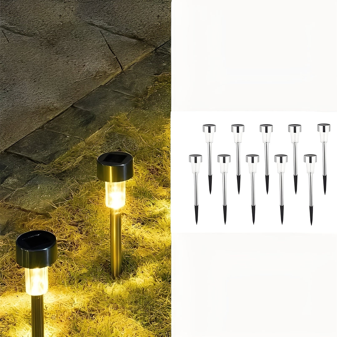 Garden Lights with Solar Power and LED Design