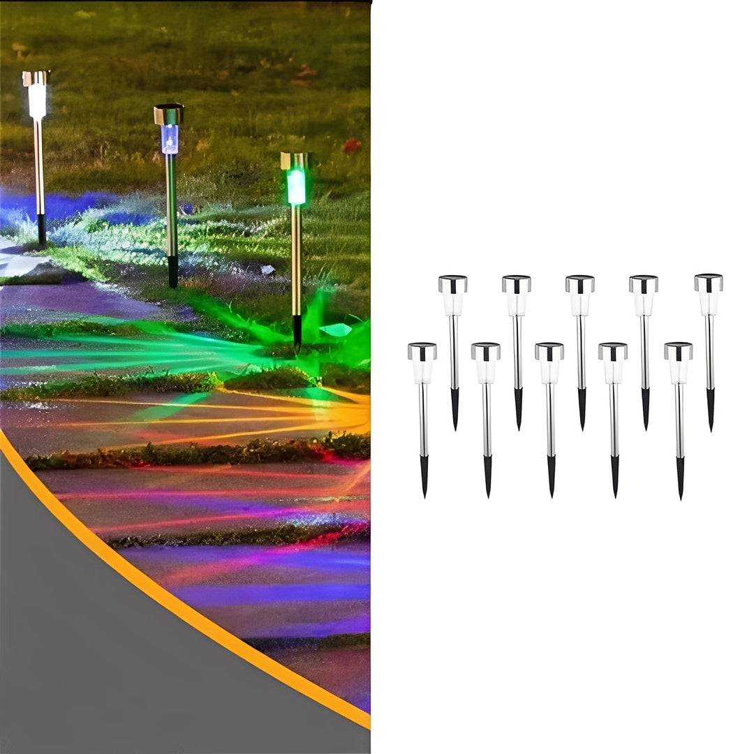 Garden Lights with Solar Power and LED Design