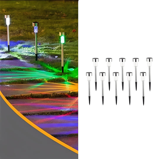 Garden Lights with Solar Power and LED Design