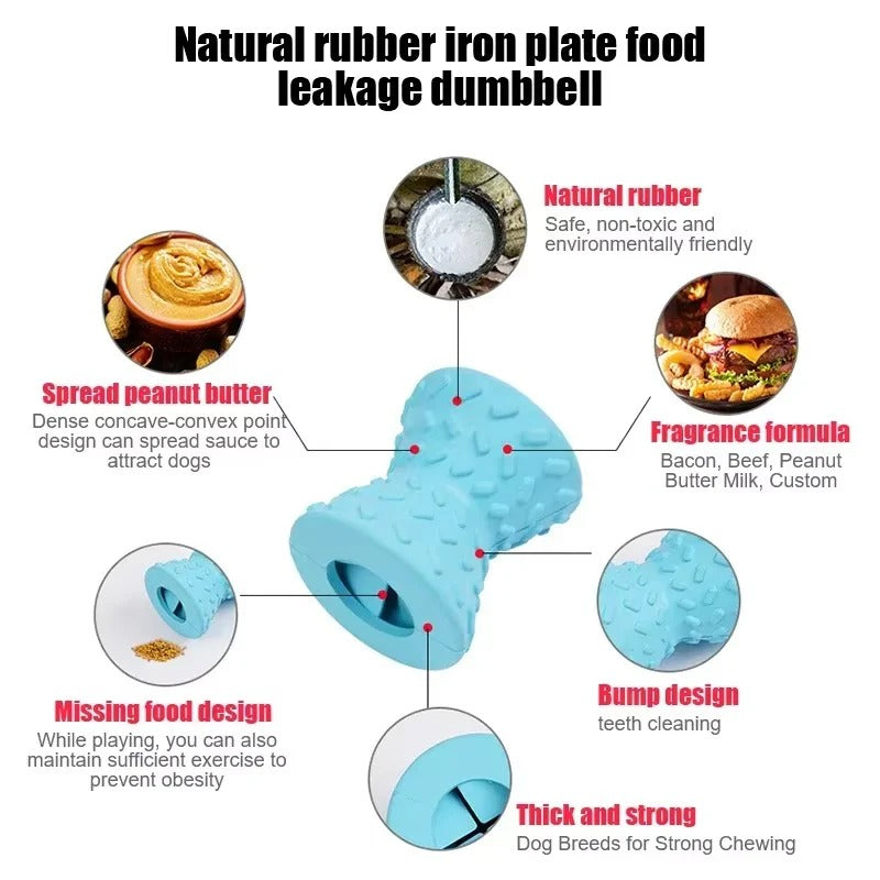 Dog Chew Toy with Treat Dispenser and Training Benefits