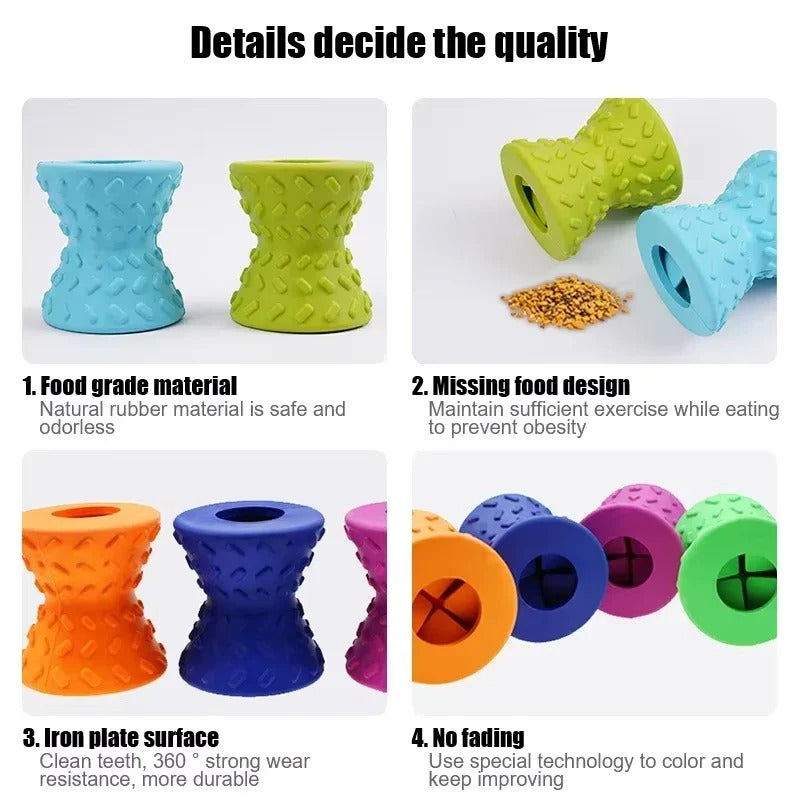 Dog Chew Toy with Treat Dispenser and Training Benefits