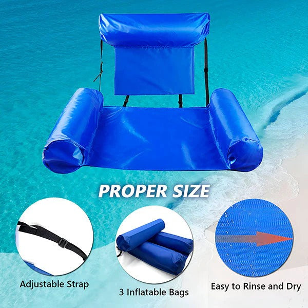 Water Chair with Backrest and Floating Design