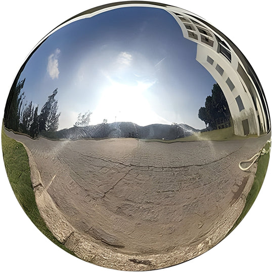 Garden Decor with Stainless Steel Balls and Reflective Finish