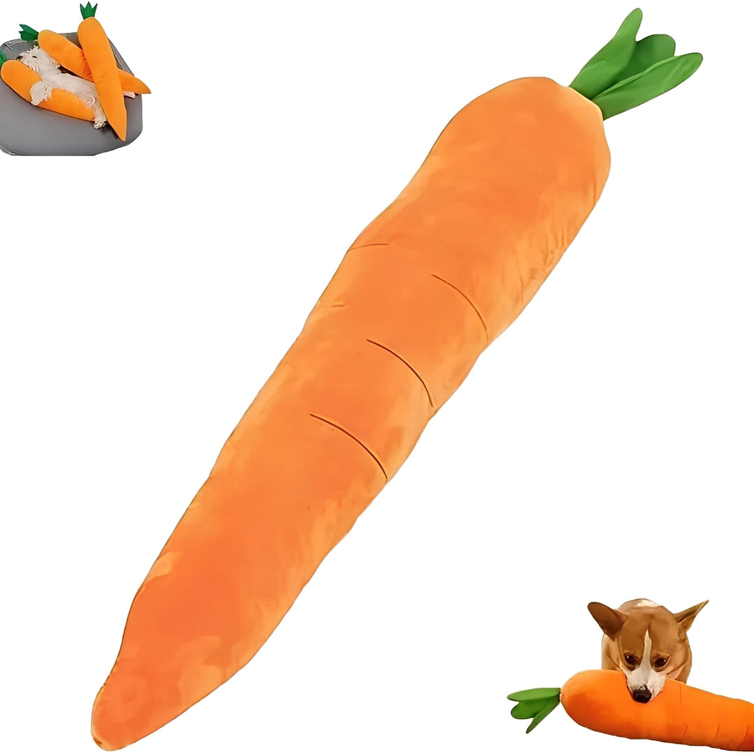 Dog Toy with Sound and Carrot Shape