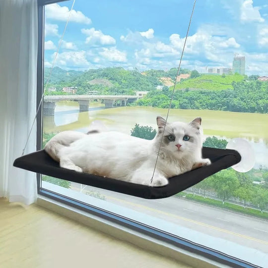 Cat Window Hammock with Suction Cups and Cozy Design
