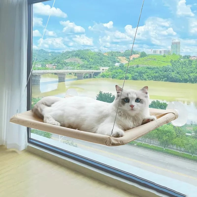Cat Window Hammock with Suction Cups and Cozy Design